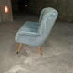 Fauteuil bergere wing chair année 50 60