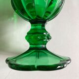 Set of 6 Medicis glasses in green moulded glass