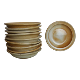 Set of 10 hollow plates Grès du Marais