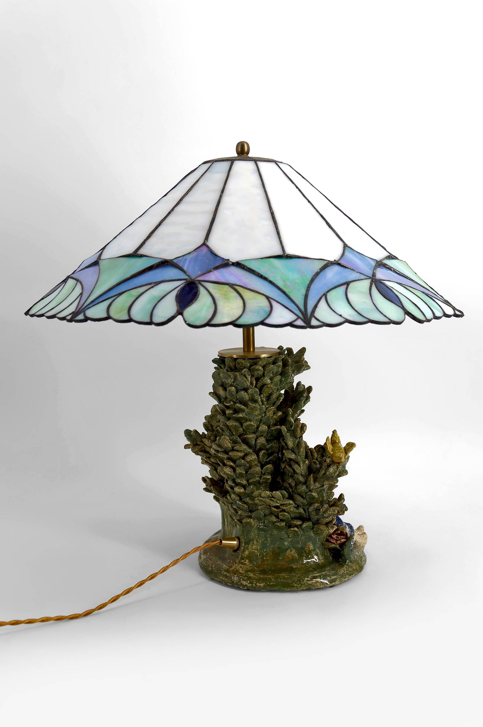 Ceramic lamp, dreamlike childhood – W. Schilder, Germany, c. 1970