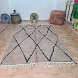 Handmade wool Berber rug 250 x 150 cm