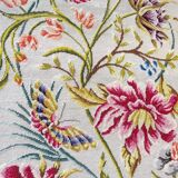 Vintage Floral Canvas Tapestry - Retro Wall Hanging Embroidery