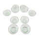 Suite de 10 coupelles en cristal de Daum
