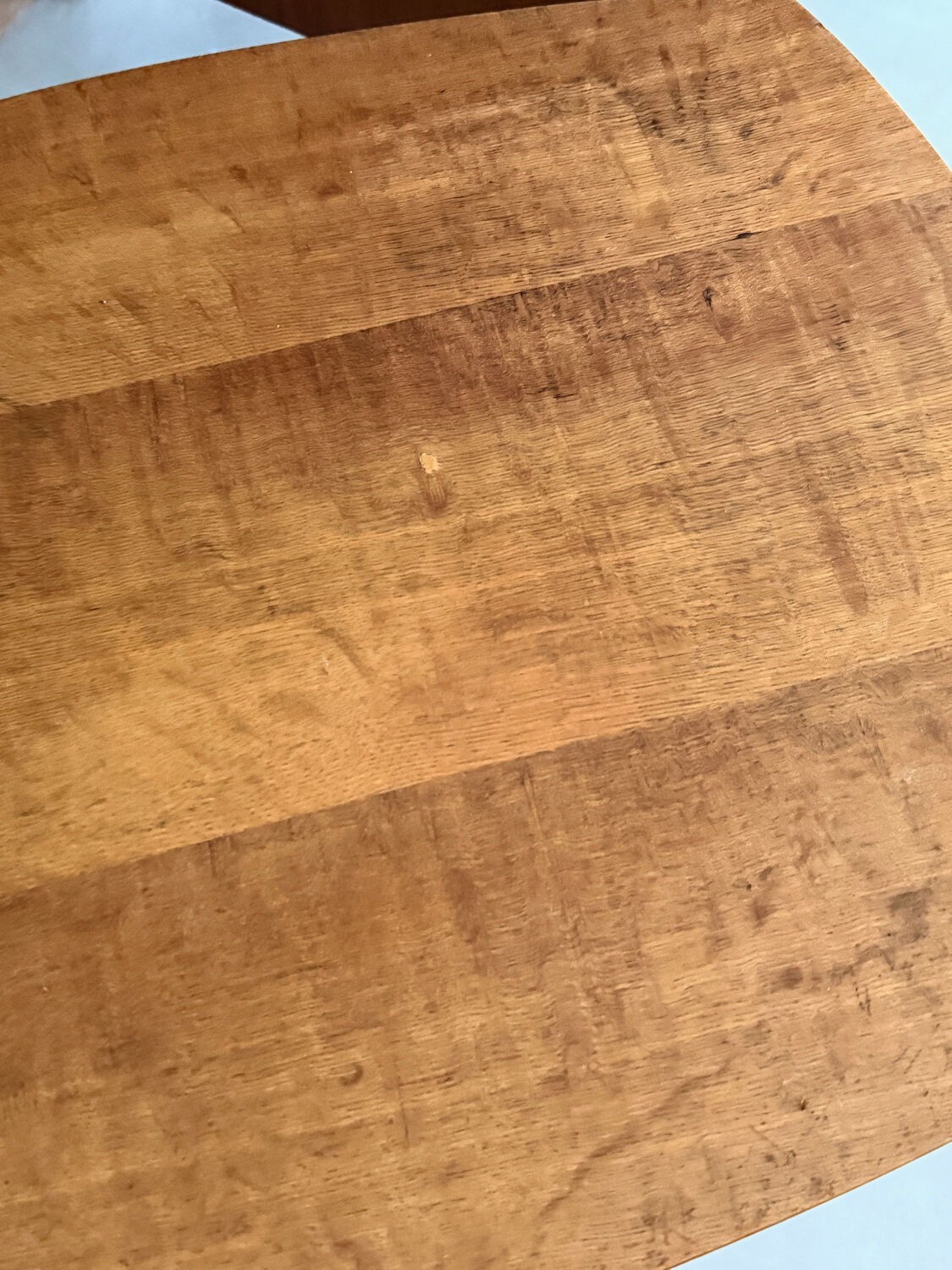 Table d'appoint vintage en bois et pieds compas