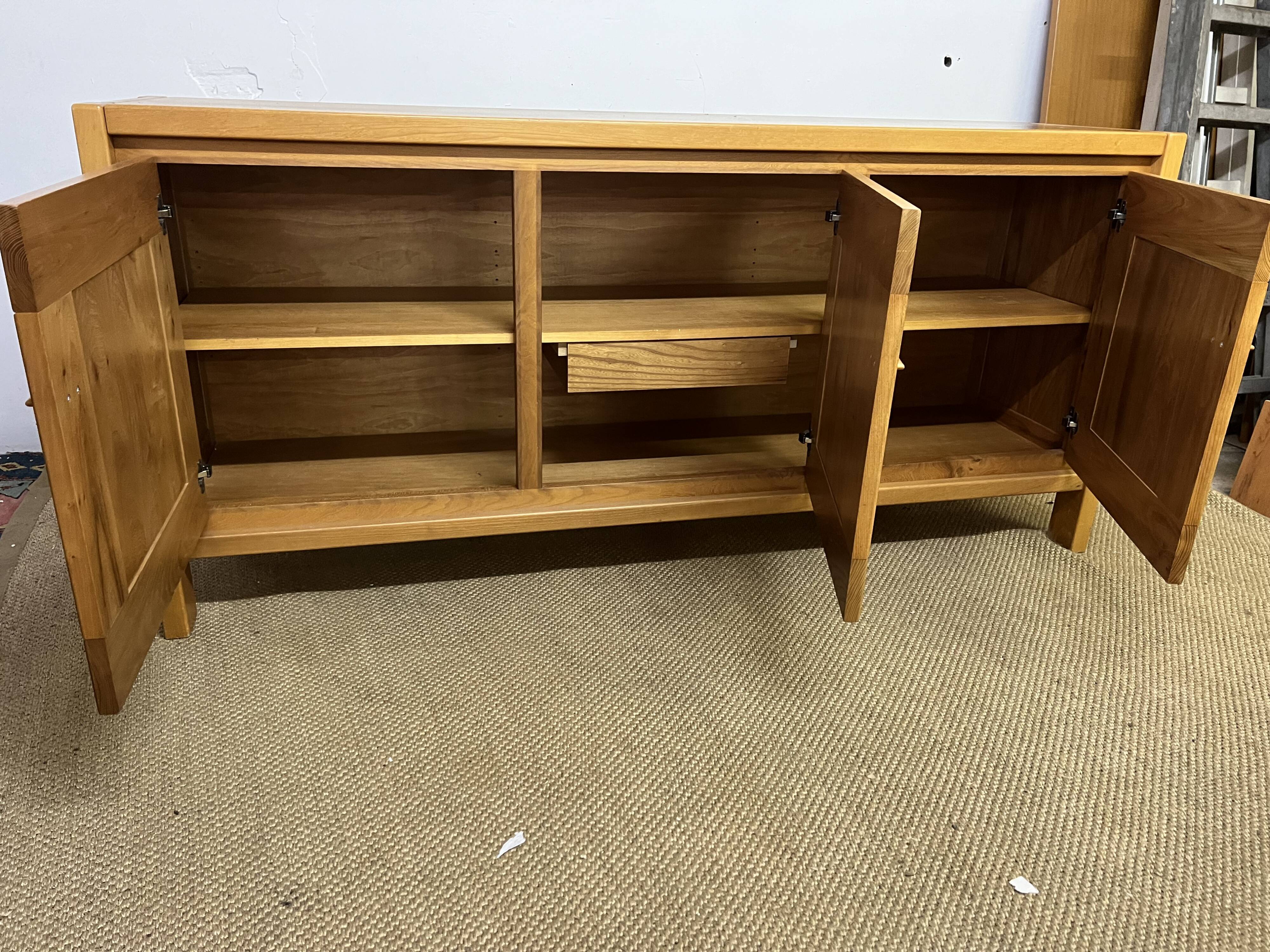 Vintage elm sideboard by Maison Regain editions