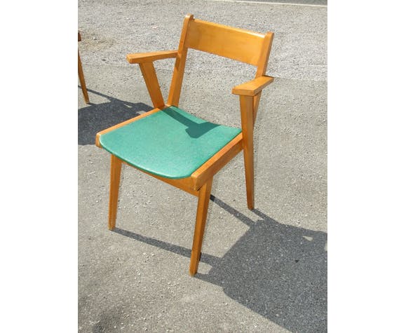 Lot of 8 Scandinavian style chairs Danish 60s-70s