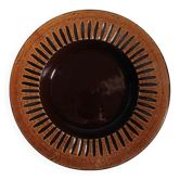 Assiette en céramique décorative de tournesol Eke Bjerén, Suède, années 1960