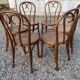 Lot Series of 6 art nouveau bentwood bistro chairs