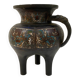 Ancient Chinese bronze tripod vase