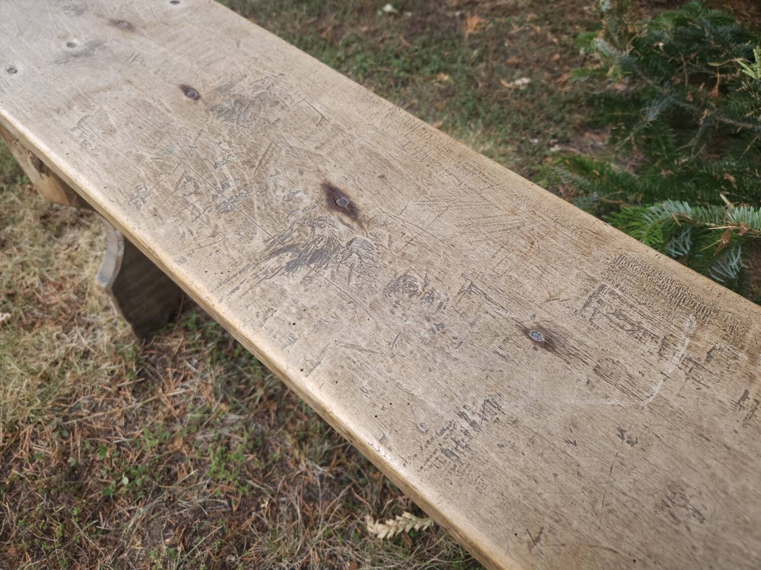 Old country bench