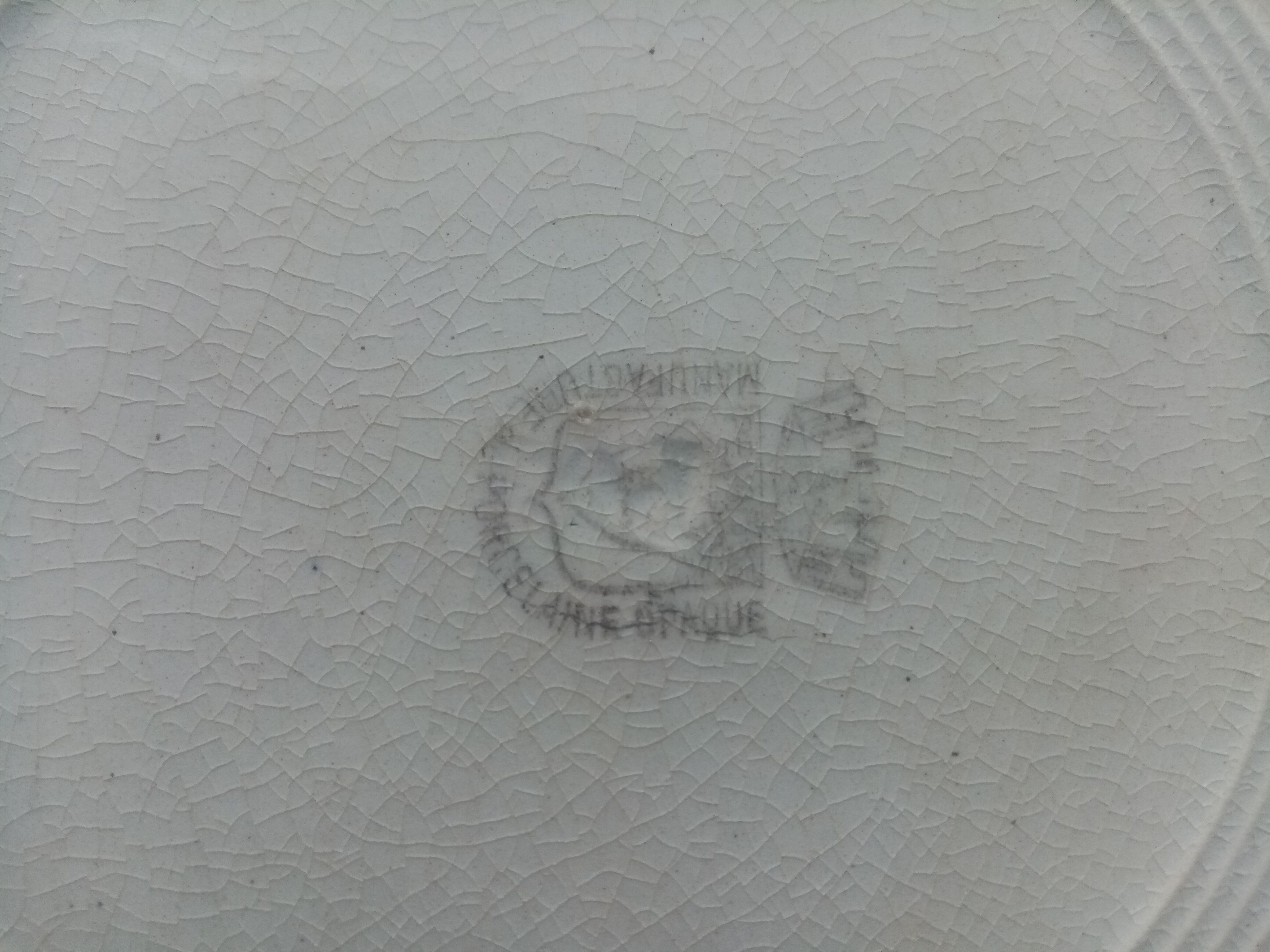 Series of 6 flat plates a decor d4bird of paradise pexonne fp