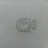 Series of 6 flat plates a decor d4bird of paradise pexonne fp