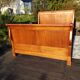 19th century walnut roller boat bed