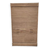Old notary furniture double shutter solid oak raw