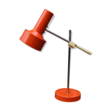 Lampe de bureau à balancier orange 1970