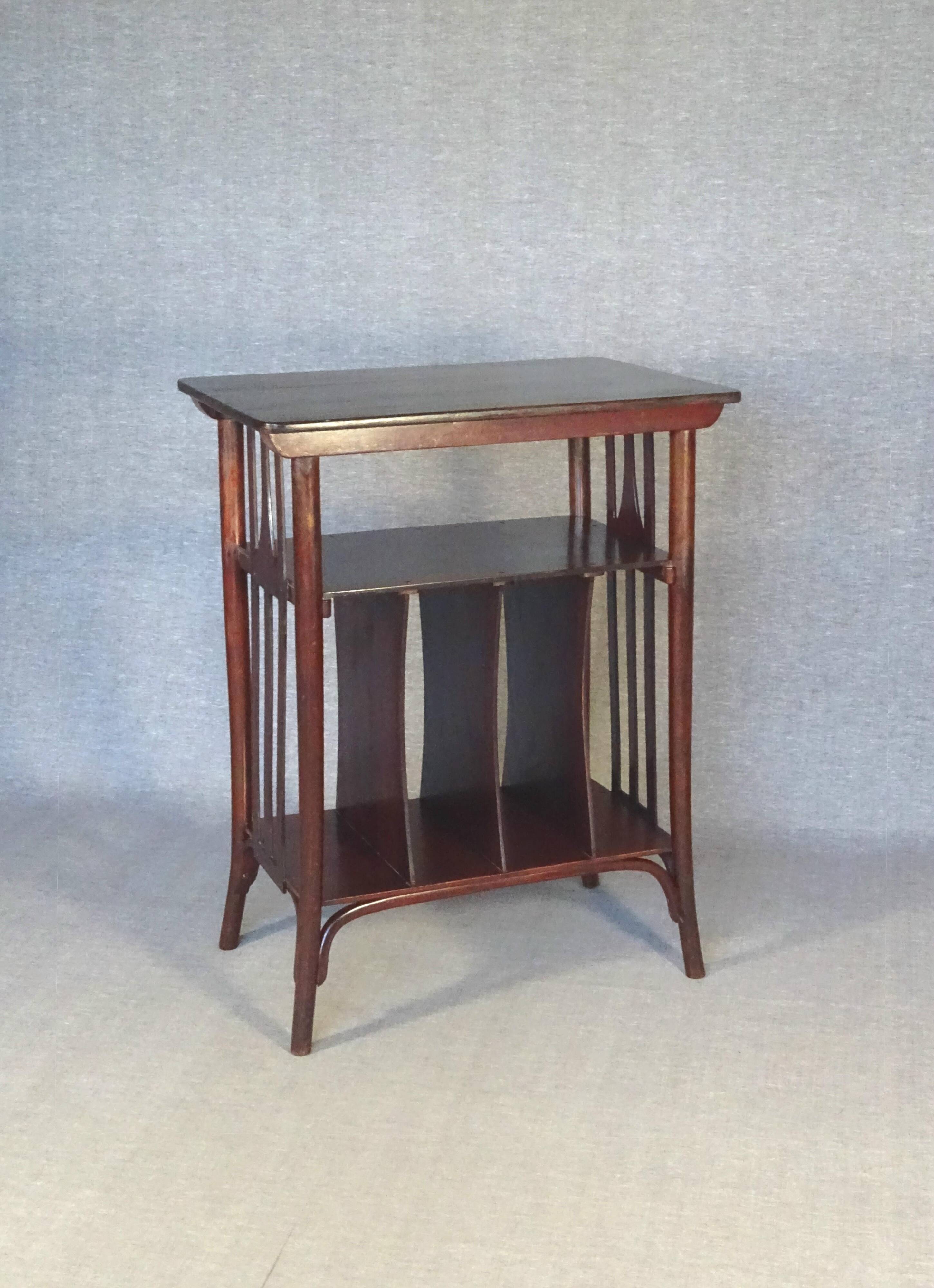 Music table, J & J Kohn around 1910 designed by Kolomann Moser.