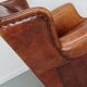 Vintage Dutch club chair in cognac leather, 1970s