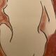 Signed painting in Chinese ink and art deco pastel, female portrait “the bath”