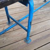 Vintage school locker room bench