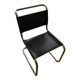 Model B33 chair in black leather