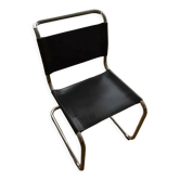 Model B33 chair in black leather