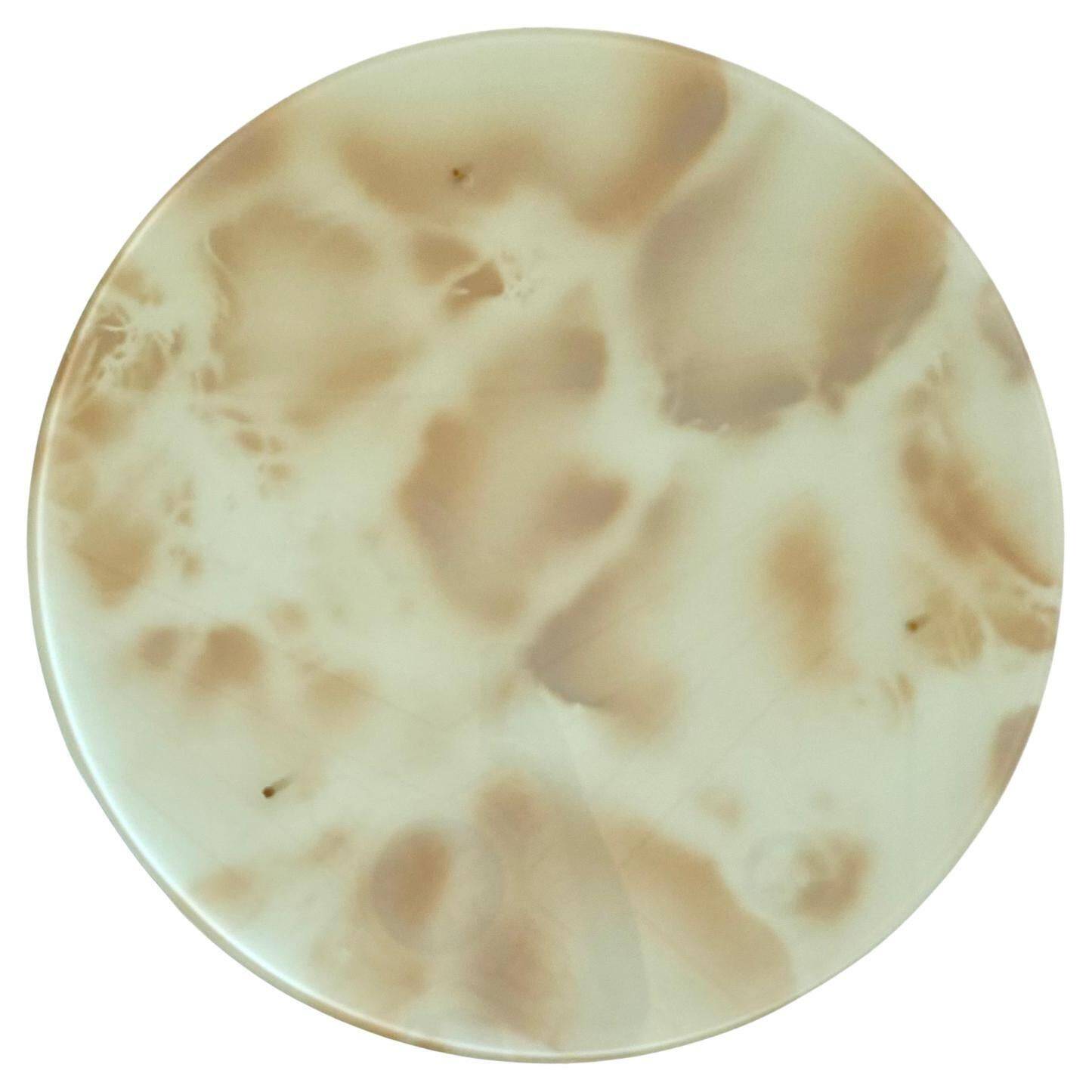 Table en verre moderne du milieu du siècle dans le style de Fontana Arte, Italie années 1950