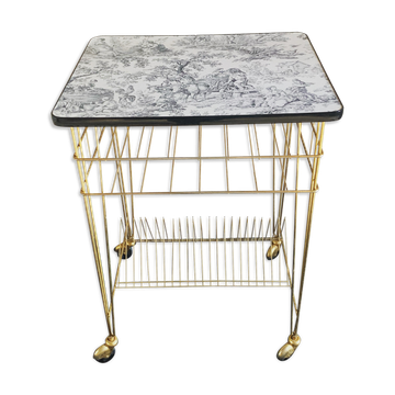 Vintage brass vinyl holder
