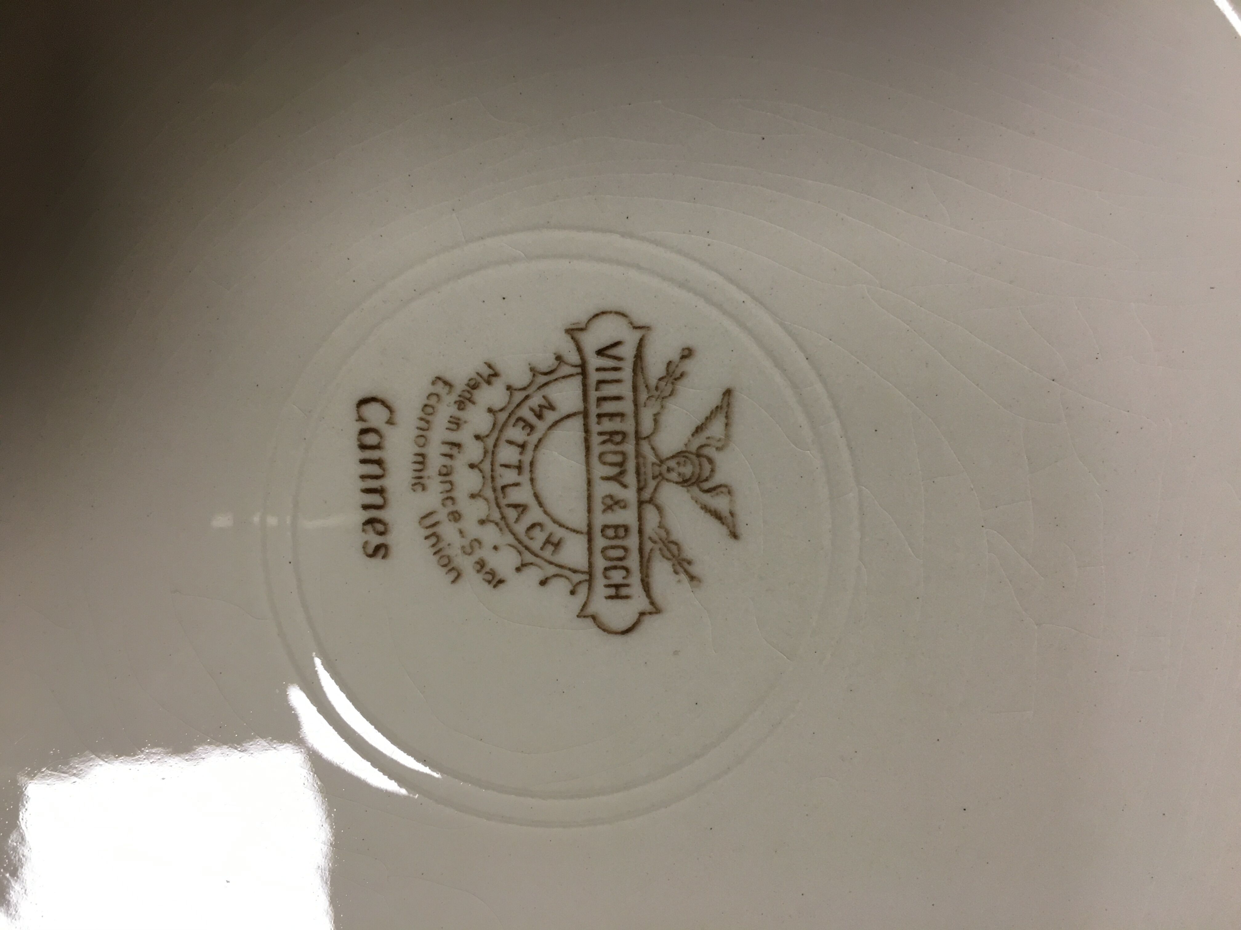 6 flat plates Villeroy and Boch model Cannes