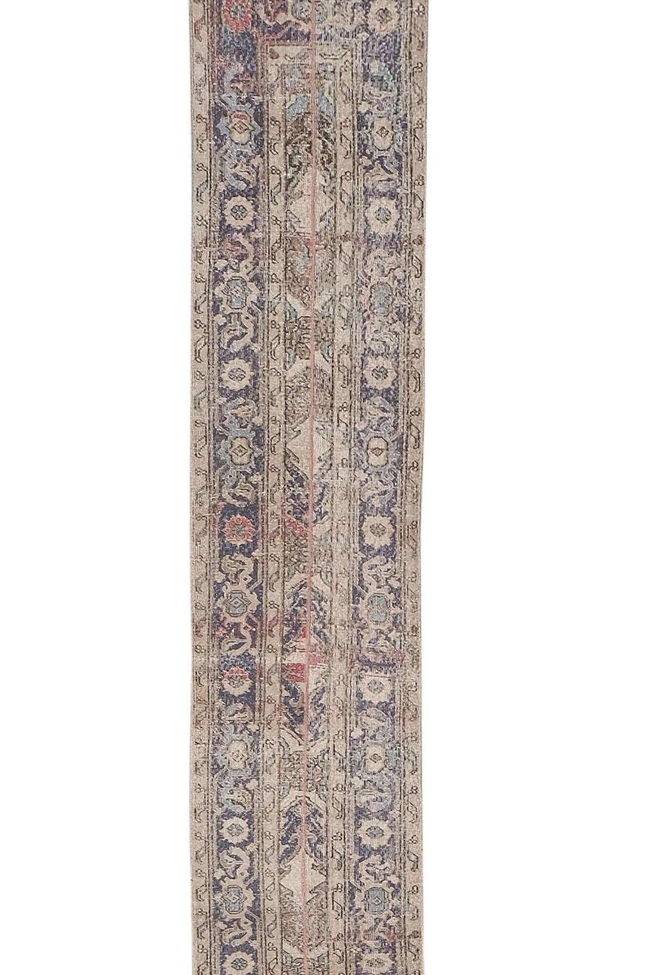Vintage Turkish hallway rug 66x730 cm