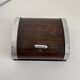 Vintage 1960 cigarette holder, wooden and gold metal dispenser - 16 x 13 cm