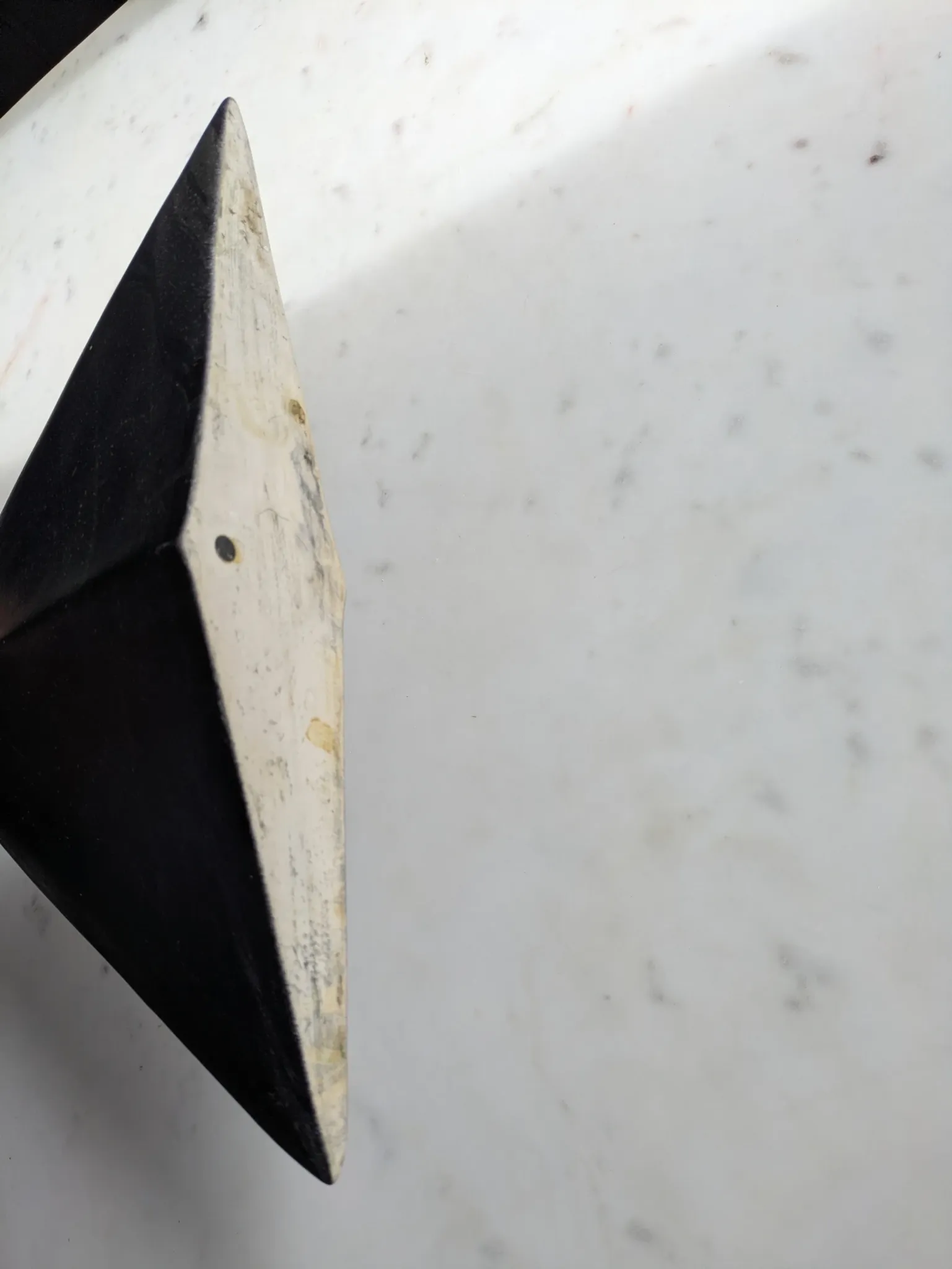 Geometric ceramic vase, mixed clay in IKEBANA & brutalist style