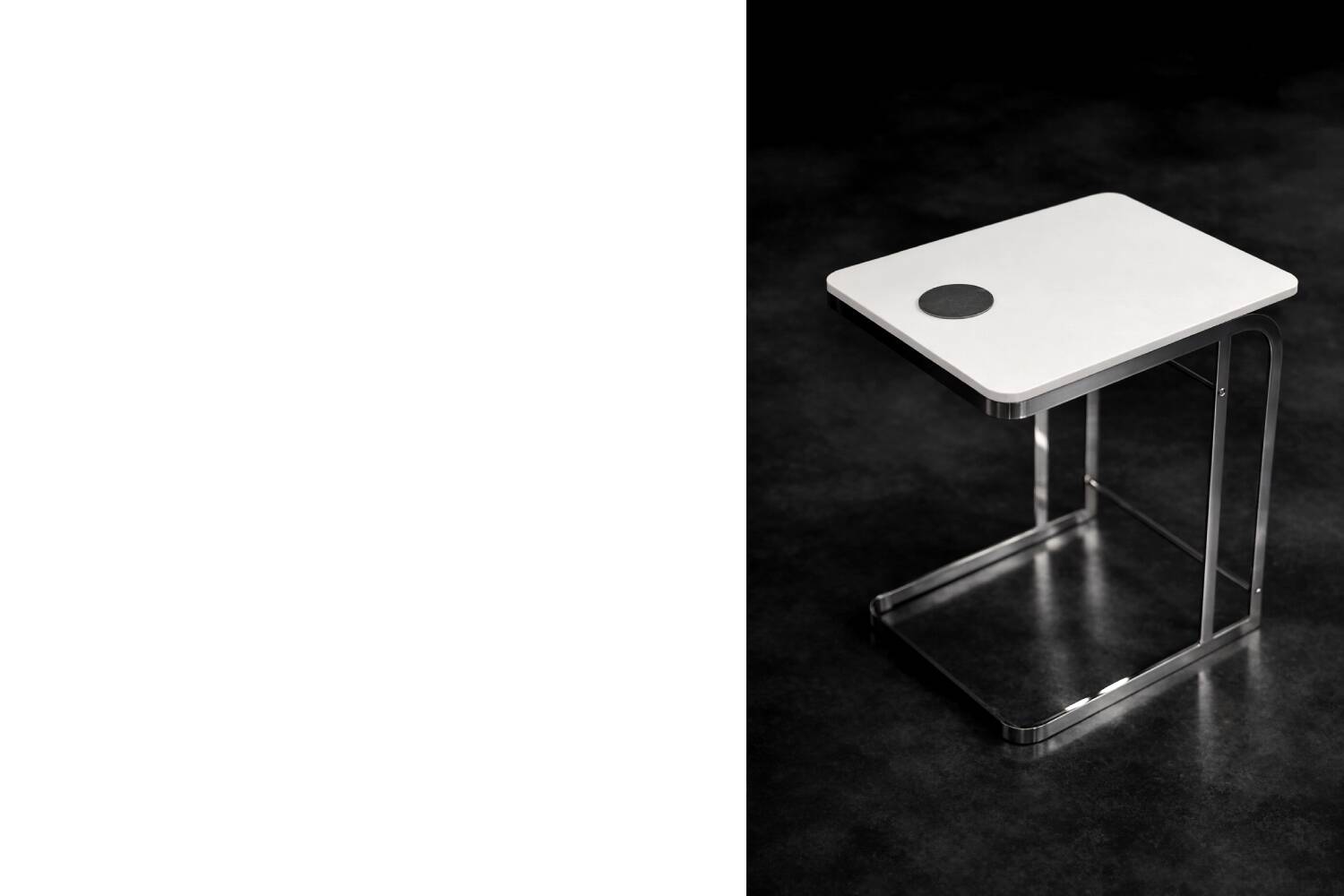 Vintage Mid-Century Italian Modern White Coffee Tables Carlotta