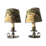 Pair of old bedside lamps