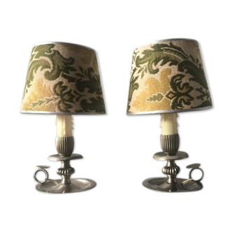 Pair of old bedside lamps