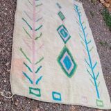 Traditional hand-woven Berber rug