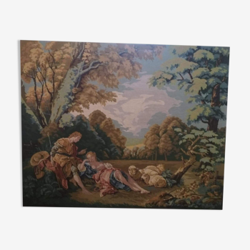 Tapestry "the sleeping shepherdess"