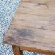 Oak farmhouse coffee table with spindle legs and one drawer, late 19th century