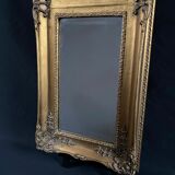 Golden trumk bevelled mirror with children 32x70cm