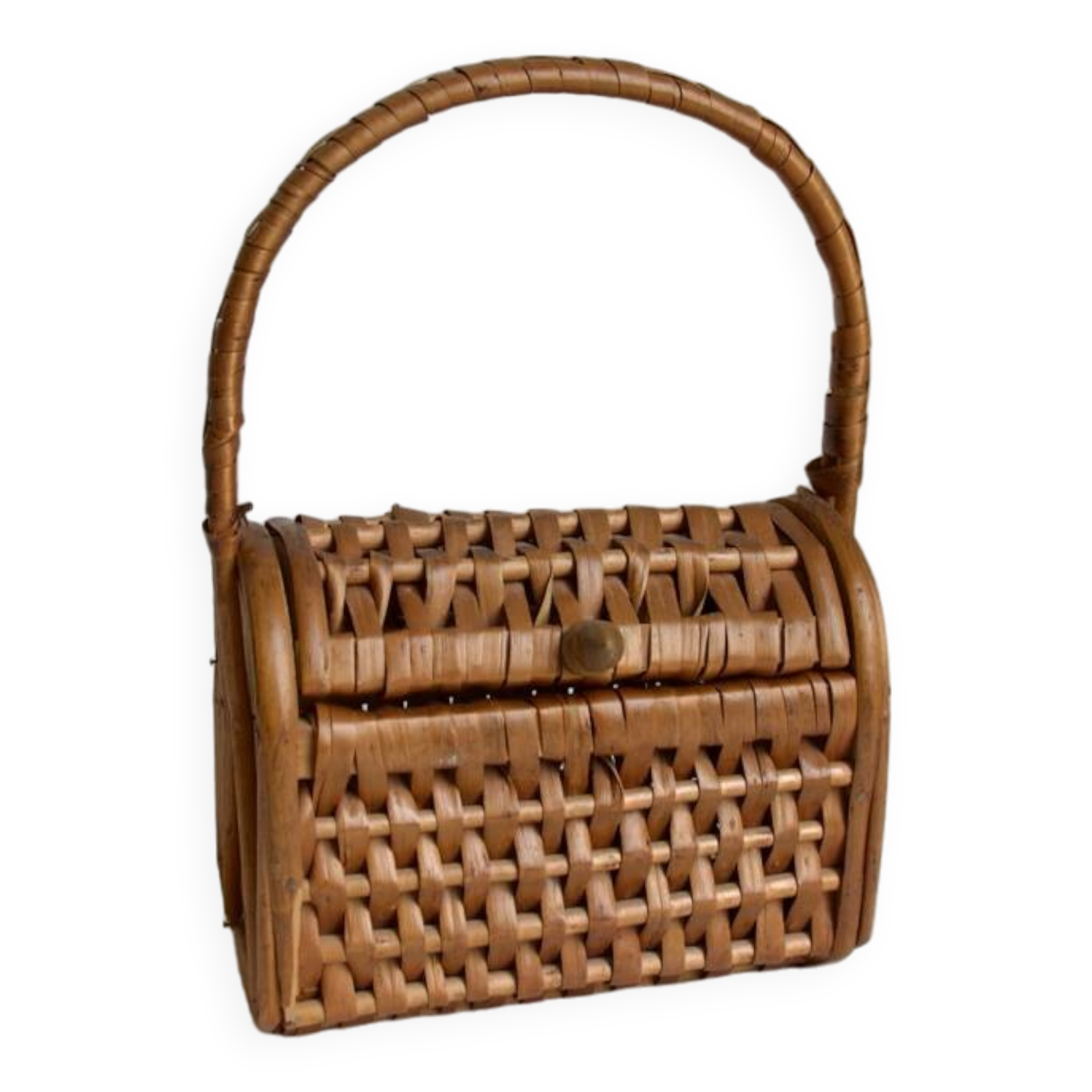 Panier en bois et en osier