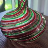 Vintage Murano-inspired blown glass vase