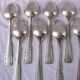 Spoons Ercuis silver metal covered service hallmark art deco