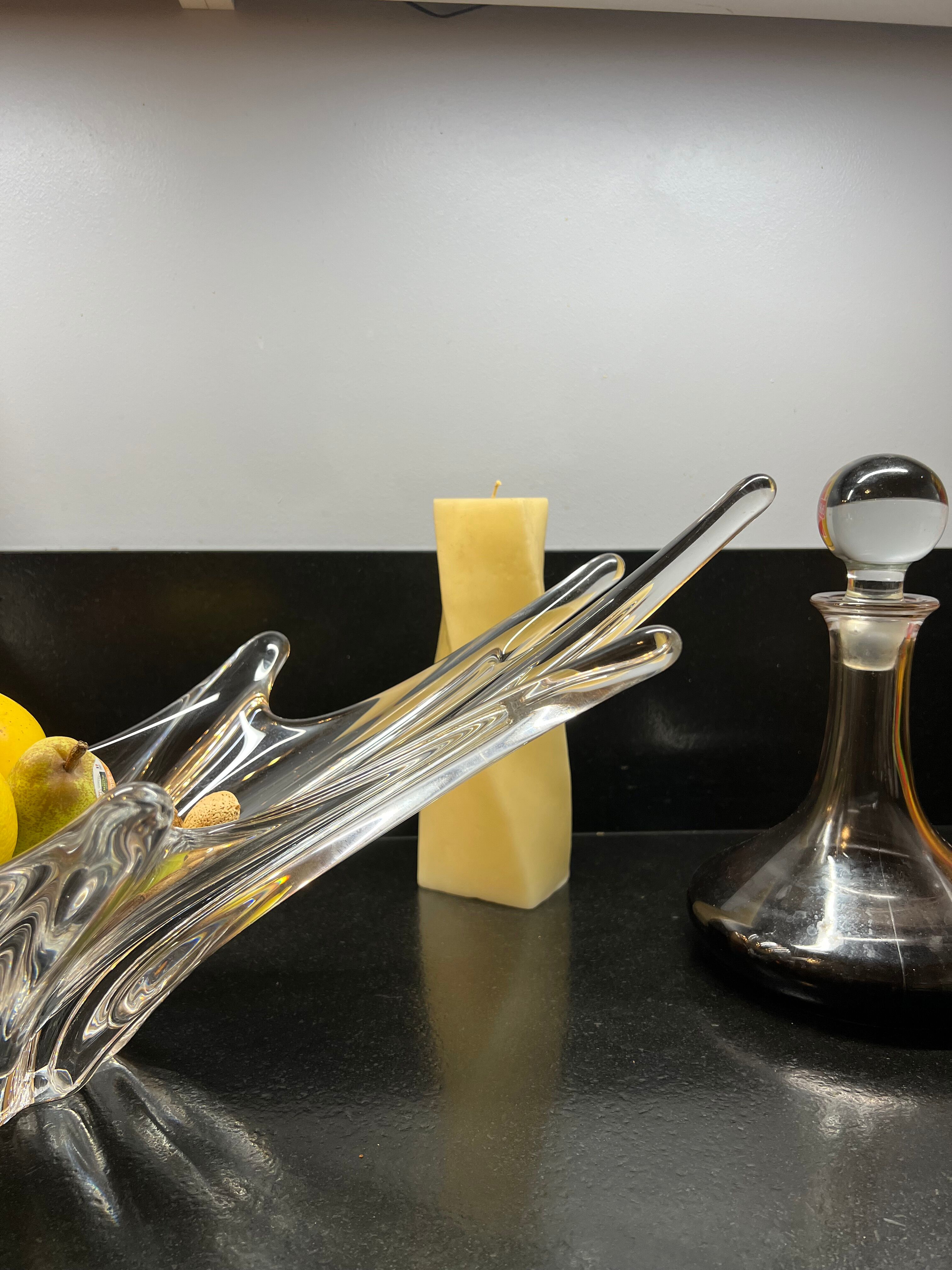 Large vintage cut crystal Baccarat 50s