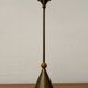Vintage Italian postmodern metal chandelier, 1980s.