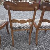 Regency style mahogany chairs x 5
