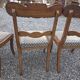 Chaises en acajou style Régence x 5
