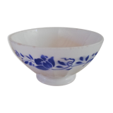 Old faceted iron earth bowl