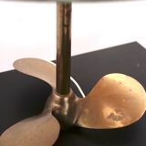 Solid brass helix lamp