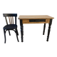 Farm table/desk + Bauman bistro chair