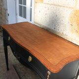 Restored antique console – Haussmannian elegance & velvet finish