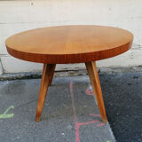 Round coffee table, beech, 1950